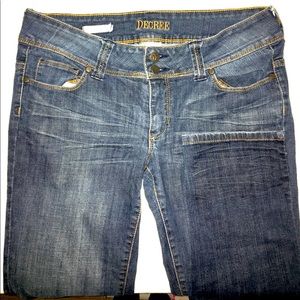 Decree women’s/juniors dark wash skinny jeans